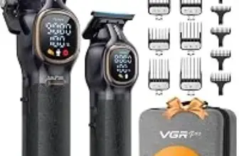 VGRPro Cordless Hair Clipper & Trimmer Set – 9000RPM – $31.99