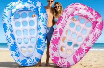 Viwuhug Inflatable Pool Float with Headrest & Cup Holder for $19.99