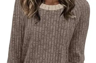 WIHOLL Women’s Long Sleeve Lightweight Sweater for $7.99