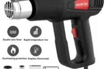 Wincen 2000W Heat Gun with Dual Temperature Settings + 4 Nozzles for $22.69