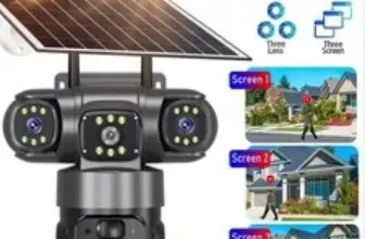 Wireless Solar-Powered WiFi Security Camera System – $49.99