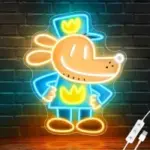 Wmat Dog Man LED Neon Sign for $17.24
