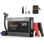 Wolfbox 2000A Portable Jump Starter with 150PSI Air Compressor – $41.75