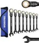 Workpro 8-Piece Flex-Head Stubby Ratcheting Wrench Set for $22.99