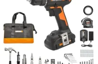 Worx 20V Cordless Drill Driver Kit with 84pc Accessory Kit for $67