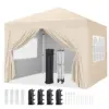 Yaheetech 10×10 Pop-Up Canopy Tent with 4 Sidewalls for $89.99