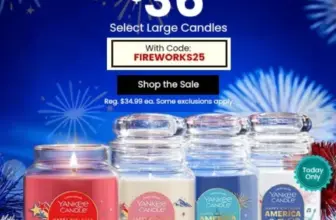 Yankee Candle Sale: 4 Large Jar Candles for $36 Today Only $36.00