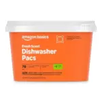 Amazon Basics Dishwasher Detergent Pacs, Fresh Scent – 78 Count for $8.34