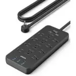 Anker 20W Surge Protector Power Strip with 12 Outlets and 3 USB Ports for $23.99