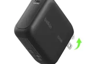 Belkin BoostCharge 100W USB-C GaN Wall Charger with 5-ft Cable for $25.49