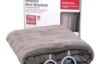 BLACK+DECKER King Size Heated Blanket 90″ x 100″ – $56