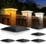 Brightever Solar LED 4×4 Post Cap Light (6-Pack) for $15