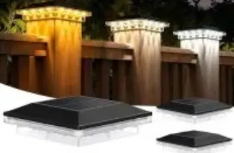 Brightever Solar LED 4×4 Post Cap Light (6-Pack) for $15