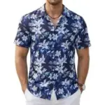 Cotrasen Men’s Hawaiian Short Sleeve Button Down Beach Shirt for $12.49