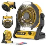 Electactic Rechargeable 3-in-1 Camping Fan with 10000mAh Battery for $18