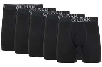 Gildan Men’s Cotton Stretch Boxer Briefs 5-Pack for $16.13