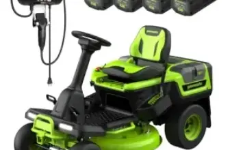 Greenworks 80V 30″ Cordless Riding Lawn Tractor with 4 Batteries & Charger for $2500