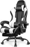 GTPlayer Height Adjustable Gaming Chair with Footrest for $85.22