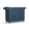 Homestyles Mobile Kitchen Island Cart with Stainless Steel Top for $88.56