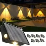 JSOT 5-Mode Outdoor Waterproof Solar Fence Lights (8-Pack) for $18.49