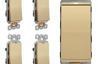 LIDER Lighted Frameless Paddle Light Switch 5-Pack for $59.39