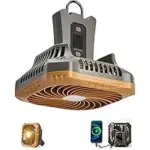 Odoland 4-Speed Portable Camping Fan with 6000mAh Battery – $12.99