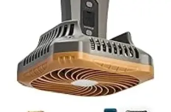 Odoland 4-Speed Portable Camping Fan with 6000mAh Battery – $12.99