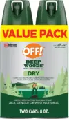 OFF! 4oz Deep Woods Insect & Mosquito Repellent 2-Pack for $5.62