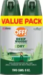 OFF! 4oz Deep Woods Insect & Mosquito Repellent 2-Pack for $5.62