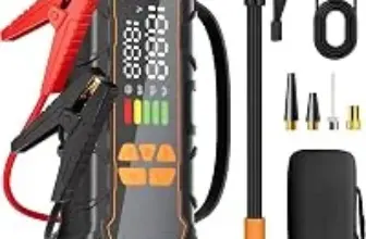 Okrinec Portable Jump Starter with Air Compressor 10000mAh – $29.99