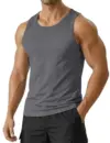 PINSPARK Men’s Quick Dry Tank Top – Dark Grey for $6.99