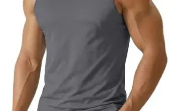 PINSPARK Men’s Quick Dry Tank Top – Dark Grey for $6.99