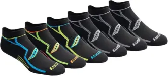 Saucony Men’s Rundry Bolt Performance No-Show Socks (6-Pairs) for $8.05
