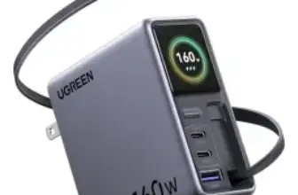 UGREEN Nexode Pro 160W Charger with Retractable Cable for $100