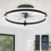 Zmishibo Low Profile 19.7″ Dimmable Ceiling Fan with Lights for $42.23