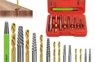 15-Piece Screw Extractor Set with Reverse Drill Bit – $15.18