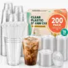 200-Pack of 16oz Plastic Cups with Lids for $19.99