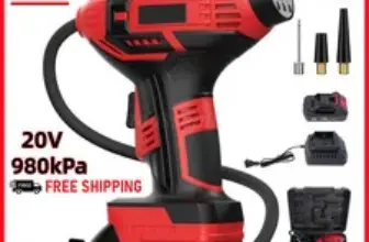 20V Portable Car Tire Pump Air Compressor with LED Display – $38.99