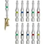 HitScrews 1/4″ Hex Shank 2″ Magnetic Screwdriver Bit Set (10-Pack) for $5.79