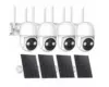 4x Battery Solar Security Camera WiFi 360 Pan/Tilt – $97.99