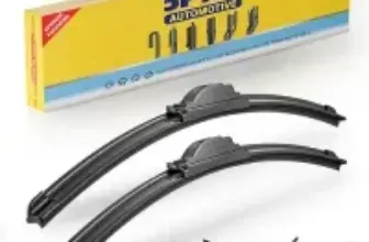5 Plus 26″ and 20″ Windshield Wiper Blades 2-Pack for $9.49