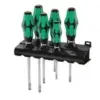 Wera Kraftform Plus 334/6 Slotted Screwdriver Set (6-Piece) with Rack & Lasertip for $29.99