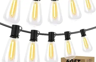 60FT Outdoor String Lights with 32 Shatterproof Edison Bulbs for $14.99