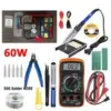 60W Electric Soldering Iron Kit with Solder Wire – $12.99