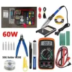60W Electric Soldering Iron Kit with Solder Wire – $12.99