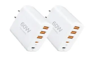 2-Pack 60W Multi-Port Charging Station for $7.95