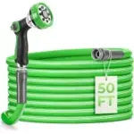 Delxo 50′ x 5/8″ Kink-Resistant Garden Hose with 8-Pattern Nozzle for $22.99