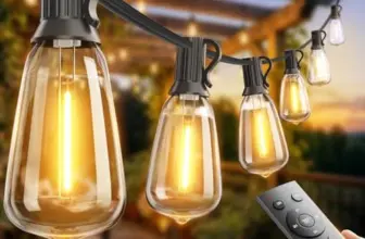 Addlon 100FT Outdoor String Lights with Remote for $14.99