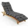 Aegisun Dark Grey Lounge Chair Cushion 75.1″ x 22.8″ x 4.7″ for $28.49