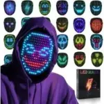 Aiglun Rechargeable LED Halloween Mask with Gesture Sensing for $19.19